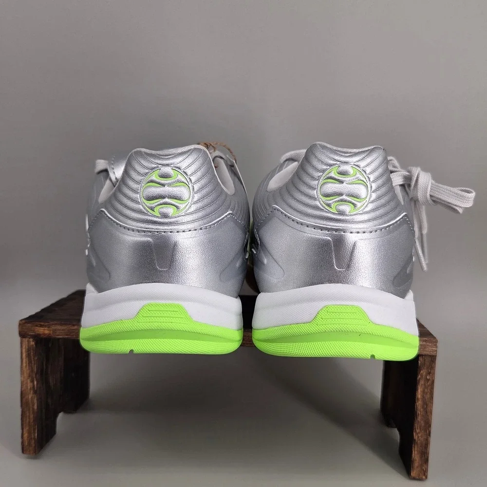 Adidas Predator Sala W Women 7 Silver Green Indoor Soccer Shoes JR1636 Futsal